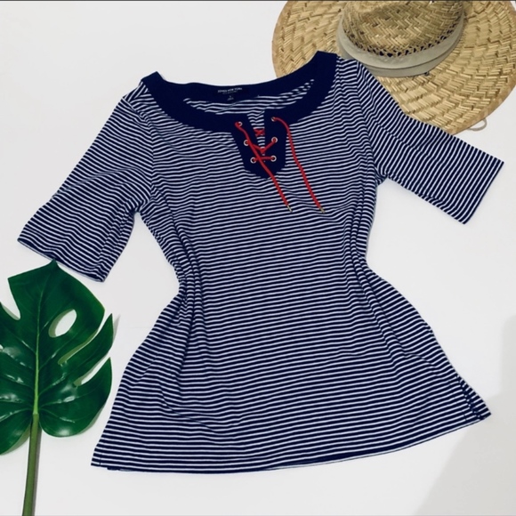 Jones New York Tops - Jones New York Natica Striped top size large